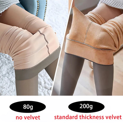 Translucent Fleece Thermal Leggings