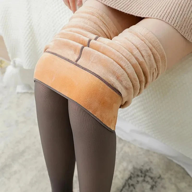 Translucent Fleece Thermal Leggings